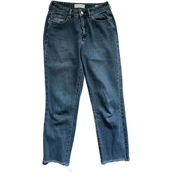Womens Pacsun Blueberry Wash Raw Hem Festival Ankle Fit Jeans - Sz 24 - Picture 2 of 4